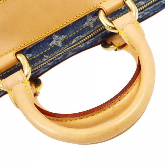 Louis Vuitton Blue Monogram Denim Neo Speedy Handbag M95019 SP1005 172571 - Picture 6 of 8